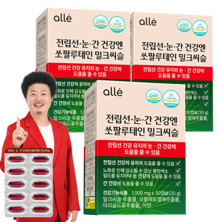 쏘팔메토 전립선 건강 눈 건강 간 밀크씨슬 루테인 소팔메토 소팔매토 남성 레드 알레 영양제, 3개, 30정