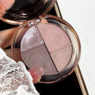 芋泥麻薯色眼影盤 灰紫橄欖皮彩妝盤 多功能修容高光腮紅壹體彩盤, 1個, 01芋泥麻薯紫, 芋泥麻薯紫