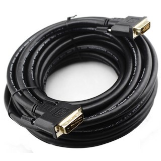 DVI-D(24+1)轉DVI超粗線徑12mm高清傳輸線，25pin全通，全新高品質，適用於電腦螢幕連接, 1個, 5米