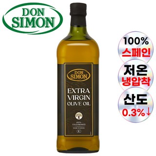 돈시몬 스페인 냉압착 엑스트라버진 올리브유, 1개, 1L