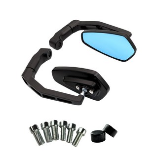 GAME SPACE 賽道系列 牛角後照鏡 後視鏡 車鏡 機車後照鏡 勁戰 曼巴 MMBCU DRG, 1個, 菱形鏡