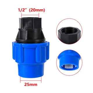 홈파이프 액세서리 암 스레드 퀵 조인트 발코니 잔디 관개 시스템 PE PVC PPR 튜브 커플링 파란색 1/2 "3/4, 08 1I2 Inch  25mm