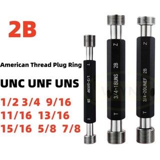 2B 1pcs 스레드 플러그 게이지 스틸 American Fine UN1/2 9/16 5/8 3/4 측정 도구, 12 5I8-18UNF-2B 1pcs