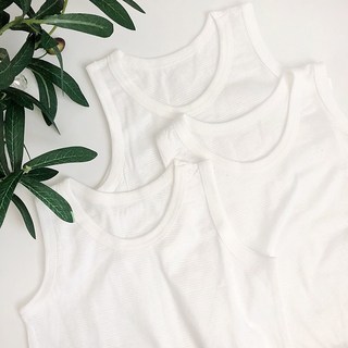 아동런닝 국산 유아동 아기 크림실내복 주니어 순면 남아 여아 자가드 런닝 민소매 나시 3p