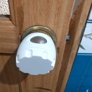 台灣24H速發 F8 寶寶安全門把鎖 喇叭鎖護蓋 安全鎖 防反鎖 門把保護套 門把止關器 門拉手防撞套 門鎖, 白色