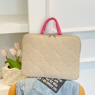 筆電包 韓國 電腦包 15.6吋 手提筆電包电脑包 11吋 ipad平板收纳包 14吋 手提笔记电脑包, 卡其大號, 1個