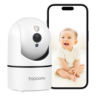 [2023 360 Topcony WiFi 1080P PTZ alexa SD 최신 자동 추적 · ° 전방위 감시] 방범, 1개