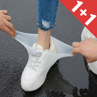 1+1 곧음 미끄럼방지 실리콘 방수 신발커버 레인슈즈
