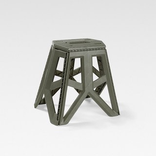 露營中毒本鋪 露營桌椅 鋼網桌 折疊椅凳 摺疊凳 露營板凳 輕巧便攜 戶外露營必備, 軍綠, 1個