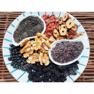 沖泡穀粉小舖 自家研磨 無糖無添加, 1個, 五黑粉+紅棗枸杞,600g 經濟裝