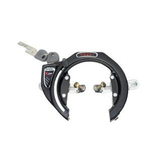 車台馬蹄型環鎖 淑女車專用 防盜鎖 鑰匙鎖, 1個, 黑色