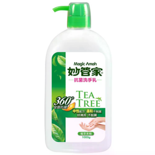 妙管家 茶樹抗菌洗手乳 洗手乳 防疫 抗菌 茶樹芬芳 抑制細菌生長 手部清潔, 1kg, 1件