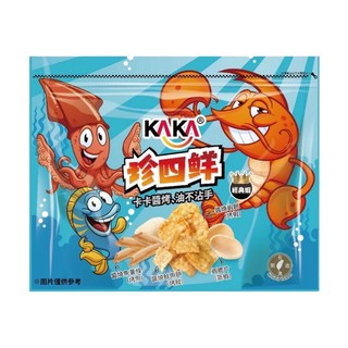 KAKA 卡卡 珍四鮮 經典蝦餅 醬燒蝦餅口味 海鮮零食, 1個, 88g