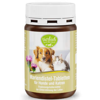 【德國動物好朋友】水飛薊護肝保養錠-水飛薊素與朝鮮薊萃取保護肝臟/膽鹼與卵磷脂幫助代謝脂肪/貓狗用, 1個, 肝臟, 120