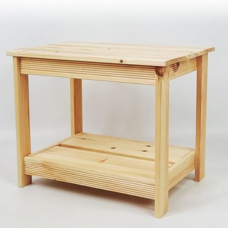 수조 수족관 축양장 어항 선반 다이 받침대, 2단 (높이 37cm) 원목, 1개