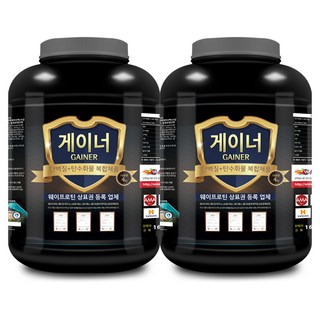 웨이테크 게이너 단백질 복합형 벌크업 헬스보충제, 4kg, 2개