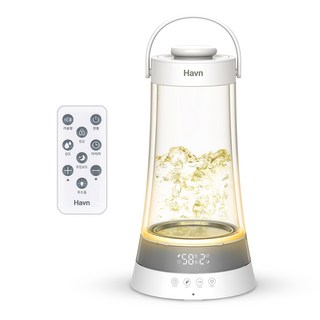 하븐 퓨어스팀 가열식 가습기 신생아 물멍 무드등 3L HVN-100, 퓨어화이트