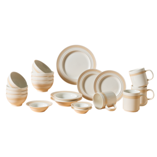 코렐 코디네이츠 로즈몬트 도자기 그릇 식기세트 2인 4인, 홈세트20p, 화이트, 1세트