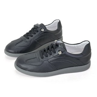 ROBINLO 真皮德訓鞋 休閒鞋 (Shelia 經典都會感) 都會黑