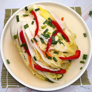 엄마 반찬선물 깔끔하고 시원한 국내산 백김치 5kg 도시락 배추, 1개