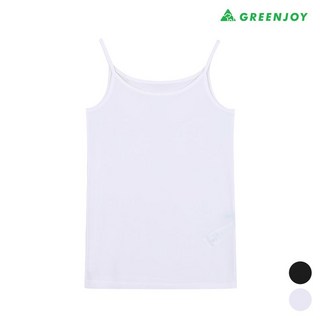그린조이 여성 솔리드 끈나시 티셔츠 GK23KN01W