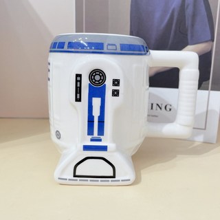 現貨供應 星際大戰 STAR WARS 立體馬克杯 陶瓷 黑武士 白兵 R2-D2 馬克杯 禮物 水杯 無盒子, 1個