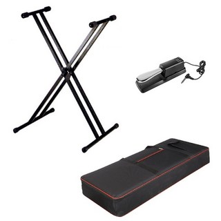 山葉 YAMAHA PSR-E283 61鍵 電子琴 鋼琴 鍵盤 (含變壓器 中文面板) 入門款, 1個, 主機+踏板+琴袋+雙X架