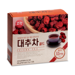 다봄 고향 정성들여 달인 대추차 골드 15스틱, 13g, 15개입, 1개