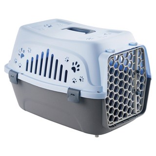 寵物外出籠 輕巧透氣寵物運輸籠 貓狗旅行便攜籠, 海天藍, 1個