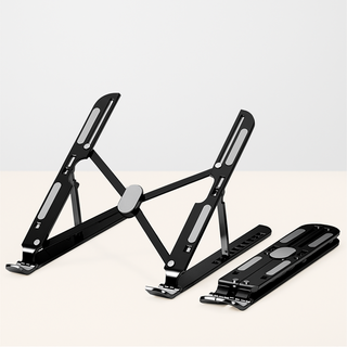 라브잇 2초설치 초경량 10단 노트북거치대, 블랙, 1개