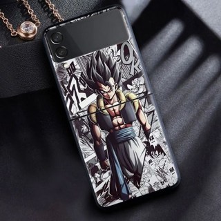 드래곤볼 삼성 갤럭시 케이스 핸드폰 삼성에 적합한 Z 플립 3 4 5G 5 얇은 접이식 케이스 패션 휴대폰 커버 Fundas 애니메이션 드래곤 볼