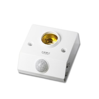 BWW 太星電工 紅外線感應燈座 WD612 自動控制 角度360度 E27規格燈泡, 1個, 白色