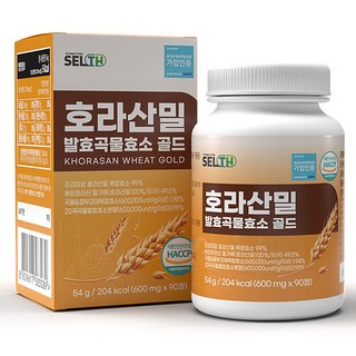 [유통기한임박] 호라산밀 곡물 발효 효소 정 골드 유산균 양배추 (~26-03-24까지), 1개, 90정