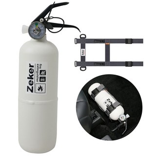 차량용 소화기 KFI인증 국가검증, 화이트+스트랩, 1개, 0.7kg