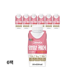 그린비아 영양케어 구수한맛 완전균형영양식, 200ml, 6개