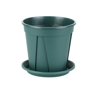 青山盆 花盆 附托盤 控根透氣盆 多肉植物/戶外園藝盆栽, 綠色, 1件