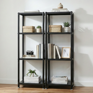 디프 다용도 이동식 수납 선반, 1개, 블랙