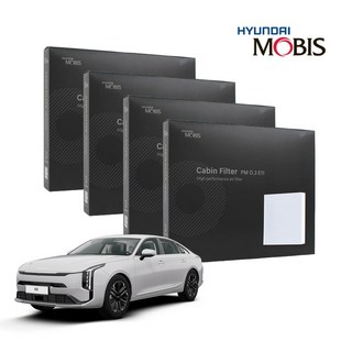 현대모비스 정품 프리미엄 에어컨필터 2년분 4개입 K8 전용 2021년~현재까지