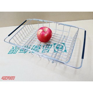 不銹鋼水槽伸縮瀝水籃007，多功能廚房置物架，碗盤蔬果瀝水收納好幫手, 1個