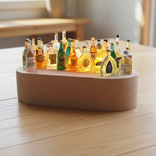 사는잼 LED 미니 술병 무드등 DIY 카페 바 인테리어 감성 장식 일본 소품 장식품 조명