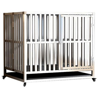 方管加粗室內寵物狗籠 白色, 鐵籠(70 x 52 x 61cm) x 直角六面全方管(73 x 61 x 17cm), 1組