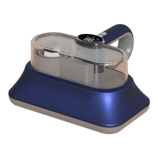 無線家用充電除蟎儀器紫外線香薰殺菌去除蟎蟲超大吸力牀上吸塵器, 一台, 藍色【紫外線殺菌+智能數屏顯+濾芯】