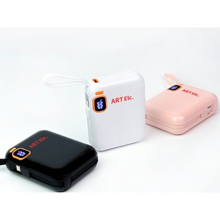 아트일렉 미니 보조배터리 10000mAh, AEC-001, 블랙