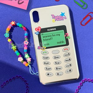 아이폰 실버 키치 케이스 하이틴 y2k 레트로 2G 폰