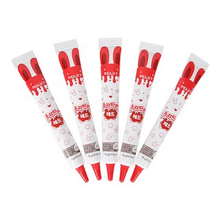 델리시 소프트펜 브라운 베이킹 쿠킹 데코펜 18g x 5개, 레드