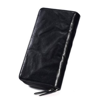 MooDy 拉鍊長夾 男士錢包 6.73吋手機適用