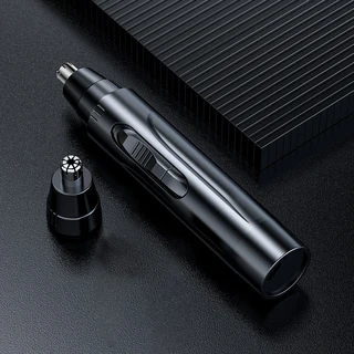 전기 코털 제거기 귀 및 휴대용 트리머 전문가용 무통 남녀 여행용, 02 Black 1 head