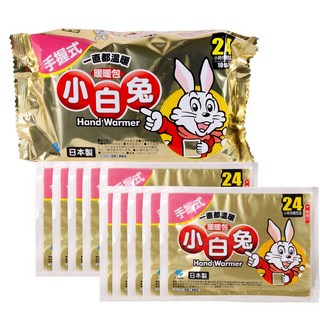 小林製藥 小白兔暖暖包(手握式) 24H 持續發熱 手握式暖暖包 10入/包, 1個