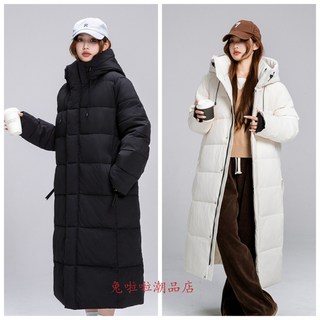 韓國保暖羽絨外套加厚保暖棉服防風保暖禦寒過膝雪地外套秋冬禦寒機車騎行防風大衣寬鬆大碼男女 情侶同款 加厚棉襖