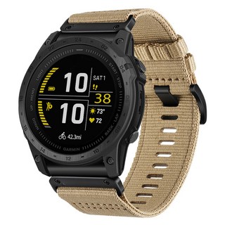 별다섯 가민 퀵핏 스트랩 26mm 인스팅트 3 50mm 2X / 택틱스 8 51mm 7 / 피닉스 8 51mm 7X 6X 5X / 디센트 MK 3 51mm 1 2, 우븐 아웃도어 밴드 베이지